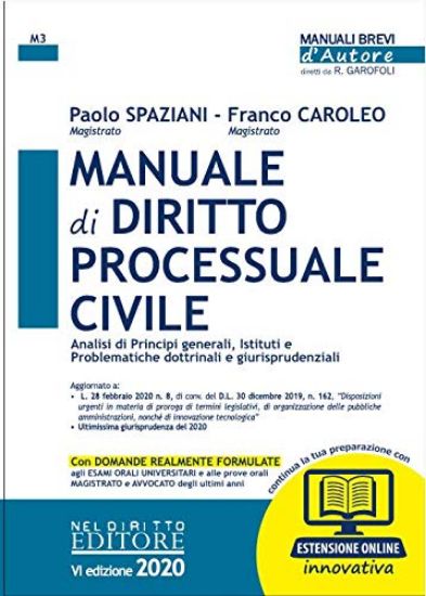 Immagine di MANUALE DI DIRITTO PROCESSUALE CIVILE. CON ESPANSIONE ONLINE