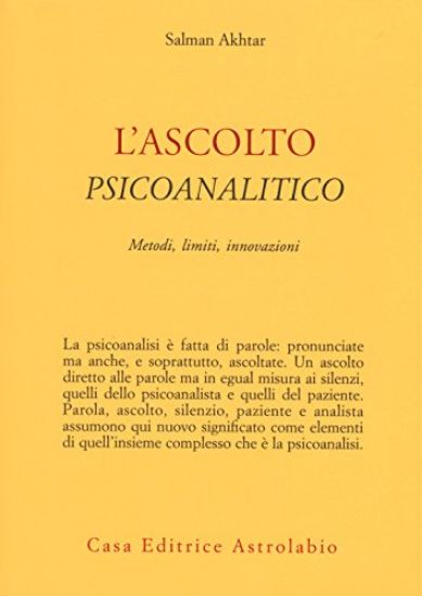 Immagine di ASCOLTO PSICOANALITICO. METODI, LIMITI, INNOVAZIONI (L`)