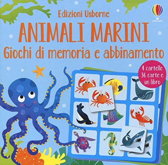 Immagine di ANIMALI MARINI. GIOCHI DI MEMORIA E ABBINAMENTO. EDIZ. A COLORI. CON 36 CARTE