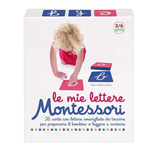 Immagine di MIE LETTERE MONTESSORI. 26 CARTE CON LETTERE SMERIGLIATE DA TOCCARE PER PREPARARE IL BAMBINO A L...