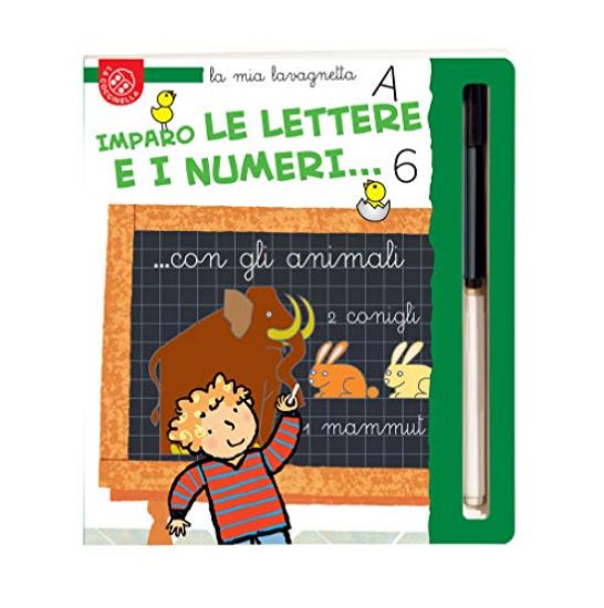 Immagine di IMPARO LE LETTERE E I NUMERI CON GLI ANIMALI. LA MIA LAVAGNETTA. CON GADGET