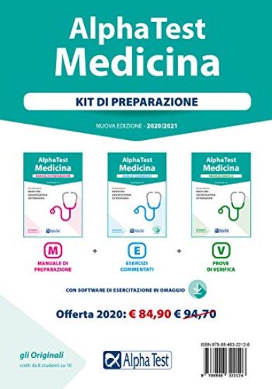 Immagine di ALPHA TEST. MEDICINA. KIT DI PREPARAZIONE: MANUALE DI PREPARAZIONE-ESERCIZI COMMENTATI-PROVE DI ...