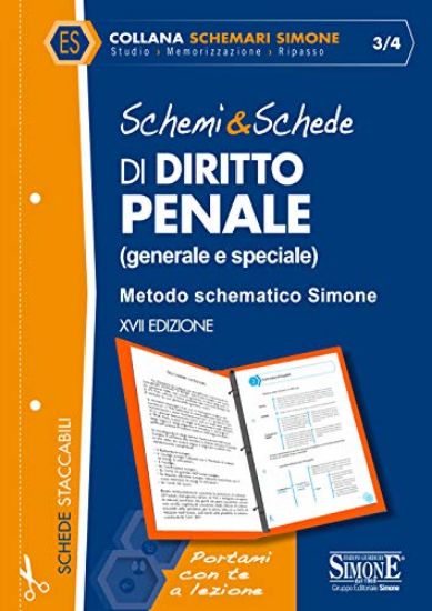 Immagine di SCHEDE E SCHEMI DI DIRITTO PENALE GENETALE E SPECIALE