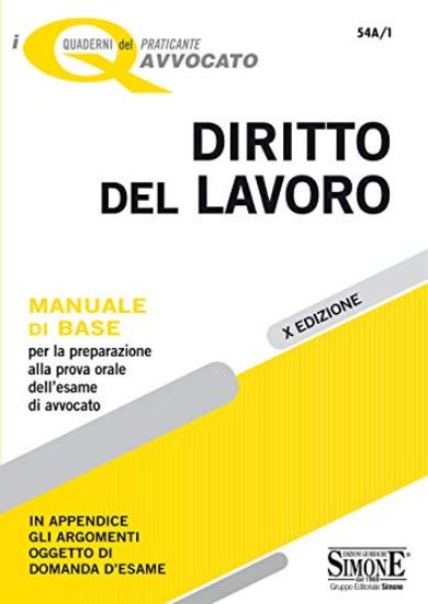 Immagine di DIRITTO DEL LAVORO MANUALE DI BASE