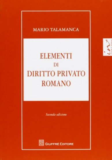 Immagine di ELEMENTI DI DIRITTO PRIVATO ROMANO