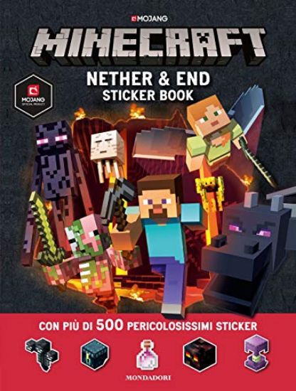 Immagine di MINECRAFT. NETHER & END STICKER BOOK. CON ADESIVI