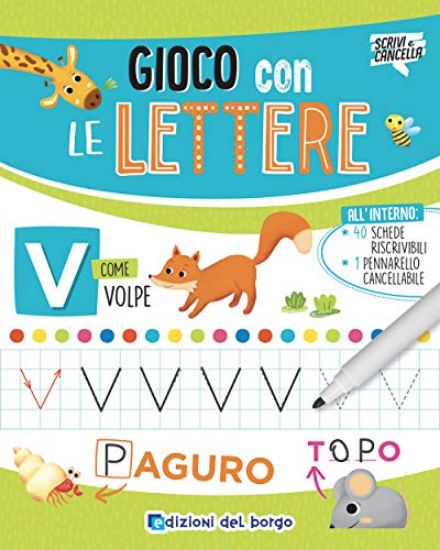 Immagine di GIOCO CON LE LETTERE. CON PENNARELLO CANCELLABILE