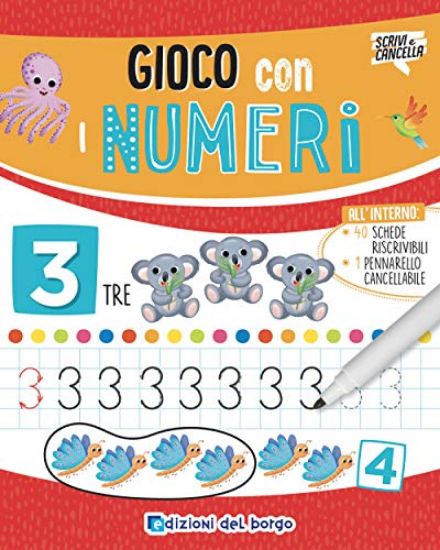 Immagine di GIOCO CON I NUMERI. CON PENNARELLO CANCELLABILE