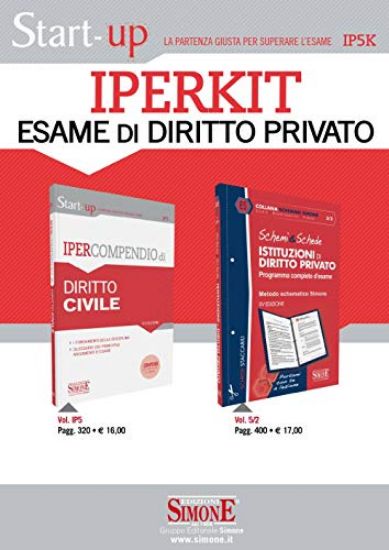 Immagine di IPERKIT ESAME DI DIRITTO PRIVATO. IPERCOMPENDIO DIRITTO CIVILE-SCHEMI & SCHEDE DI ISTITUZIONI