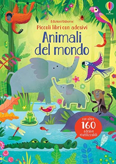 Immagine di ANIMALI DEL MONDO. PICCOLI LIBRI CON ADESIVI. EDIZ. A COLORI