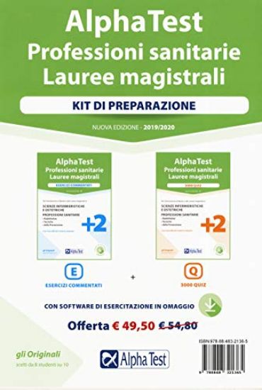 Immagine di ALPHA TEST. PROFESSIONI SANITARIE. LAUREE MAGISTRALI. KIT: ESERCIZI COMMENTATI-3000 QUIZ. CON SO...