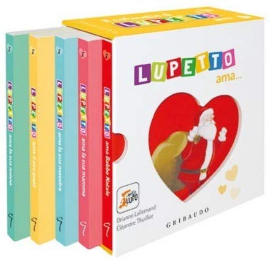 Immagine di LUPETTO AMA. COFANETTO CON 6 LIBRI. LUPETTO AMA LA SUA MAMMA, PAPA`, MAESTRA, NONNA,  BABBO NATALE