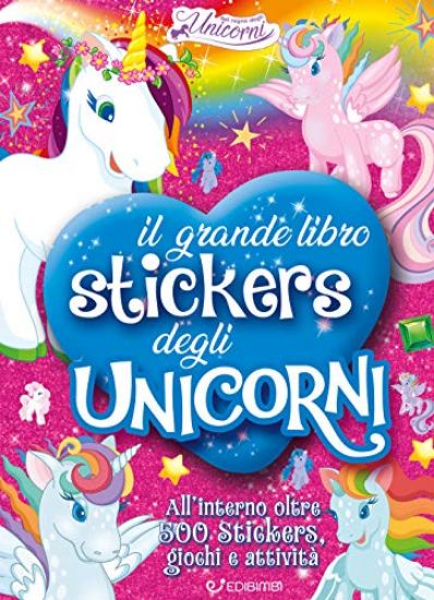 Immagine di GRANDE LIBRO STICKERS DEGLI UNICORNI (IL)