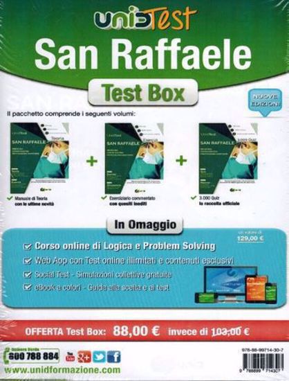 Immagine di UNIVERSITA` SAN RAFFAELE TEST BOX. TEORIA ESERCIZI QUIZ