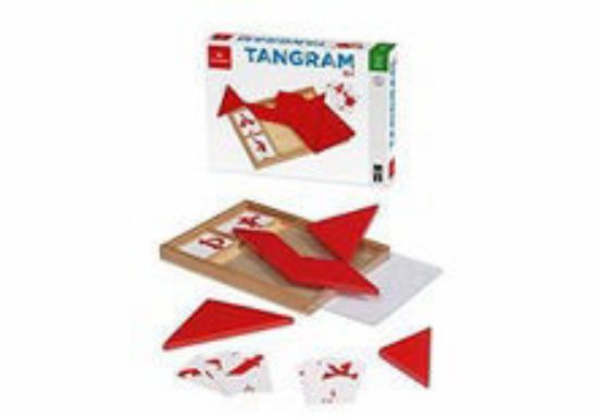 Immagine di TANGRAM ROSSO CON CARTE - 055755