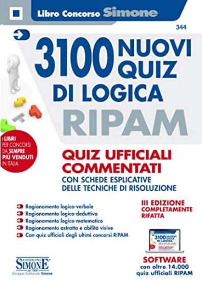 Immagine di 3100 NUOVI QUIZ DI LOGICA RIPAM. QUIZ UFFICIALI COMMENTATI