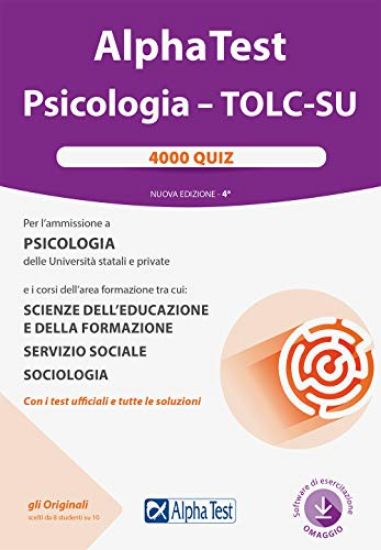 Immagine di ALPHA TEST. PSICOLOGIA. 4000 QUIZ