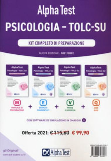 Immagine di ALPHA TEST. PSICOLOGIA. KIT COMPLETO DI PREPARAZIONE