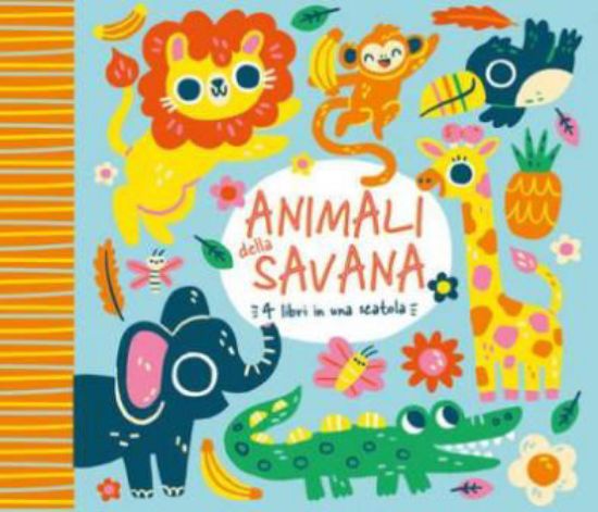 Immagine di ANIMALI DELLA SAVANA. 4 LIBRI IN UNA SCATOLA. EDIZ. A COLORI