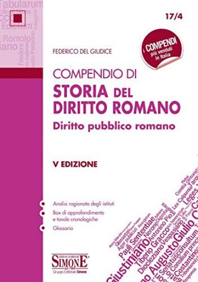 Immagine di COMPENDIO DI STORIA DEL DIRITTO ROMANO  DIRITTO PUBBLICO ROMANO