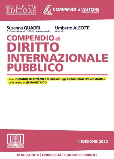 Immagine di COMPENDIO DI DIRITTO INTERNAZIONALE PUBBLICO. CON AGGIORNAMENTO ONLINE