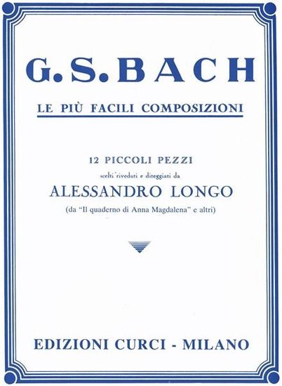 Immagine di 12 PICCOLI PEZZI DA IL QUADERNO DI ANNA MAGDALENA - BACH J.S.