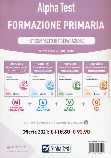 Immagine di ALPHA TEST. FORMAZIONE PRIMARIA. KIT COMPLETO DI PREPARAZIONE 2021/2022