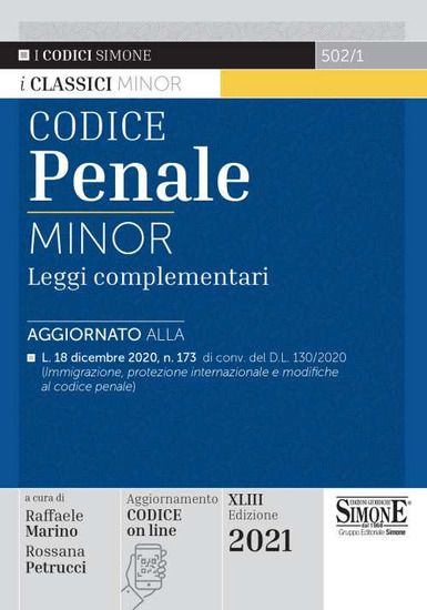 Immagine di CODICE PENALE. LEGGI COMPLEMENTARI. EDIZ. MINOR