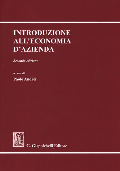 Immagine di INTRODUZIONE ALL`ECONOMIA D`AZIENDA