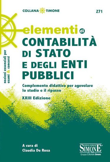 Immagine di ELEMENTI DI CONTABILITA` DI STATO E DEGLI ENTI PUBBLICI