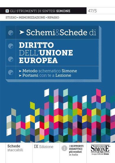 Immagine di SCHEMI & SCHEDE DI DIRITTO DELL`UNIONE EUROPEA