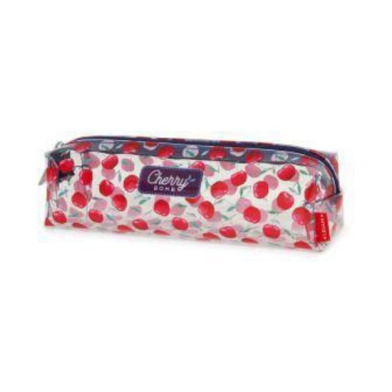 Immagine di PENCIL CASE - ASTUCCIO TRASPARENTE - CHERRY BOMB