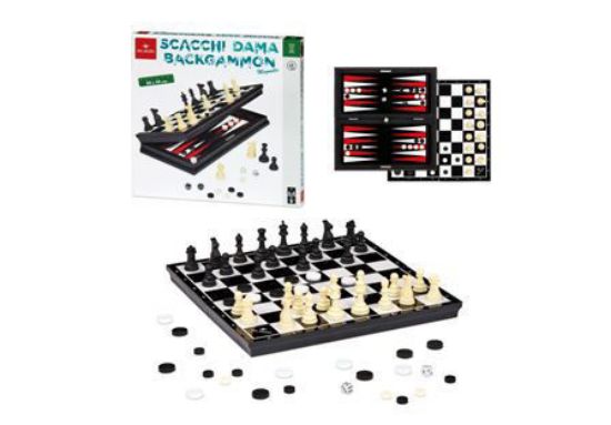 Immagine di SCACCHI DAMA BACKGAMMON MAGNETIC 30 X 30