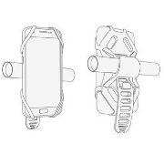 Immagine di PORTA CELLULARE PER BICICLETTA REGOLABILE