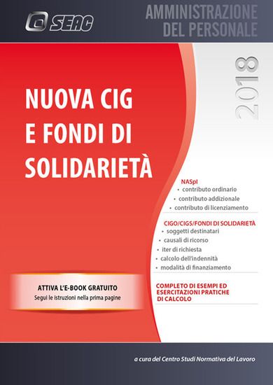 Immagine di NUOVA CIG E FONDI DI SOLIDARIETA`. CON EBOOK