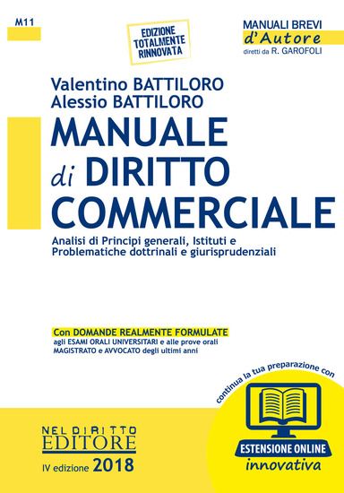 Immagine di MANUALE DI DIRITTO COMMERCIALE. CON ESPANSIONE ONLINE