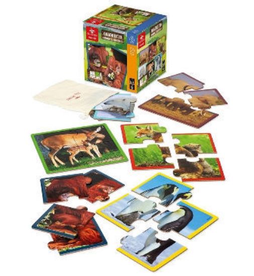 Immagine di PLANET ANIMALI MINI PUZZLE QUADROTTO MAMMA E CUCCIOLO - 53939