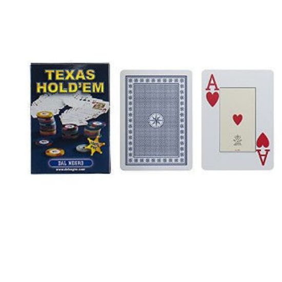 Immagine di CARTE TEXAS HOLD`EM BLU