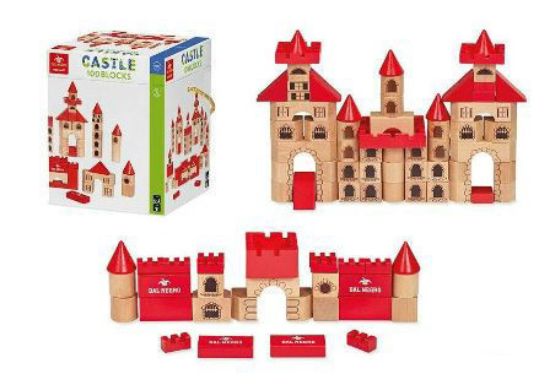 Immagine di BLOCKS CASTLE 100 PEZZI LEGNO - 053984