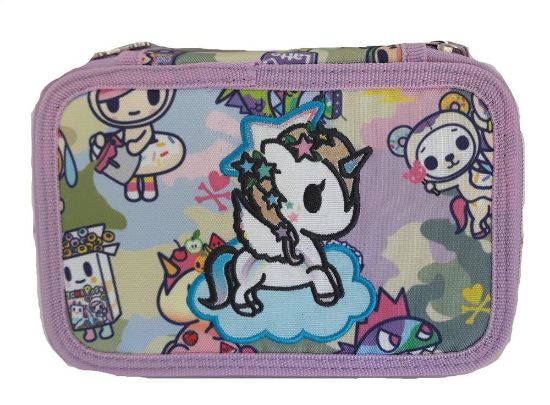 Immagine di ASTUCCIO 3 ZIP COMPLETO TOKIDOKI UNICORNO