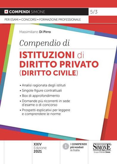 Immagine di COMPENDIO DI ISTITUZIONI DI DIRITTO PRIVATO (DIRITTO CIVILE)