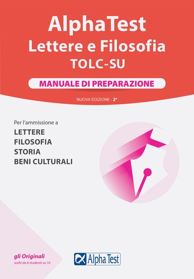 Immagine di ALPHA TEST. LETTERE E FILOSOFIA. MANUALE DI PREPARAZIONE