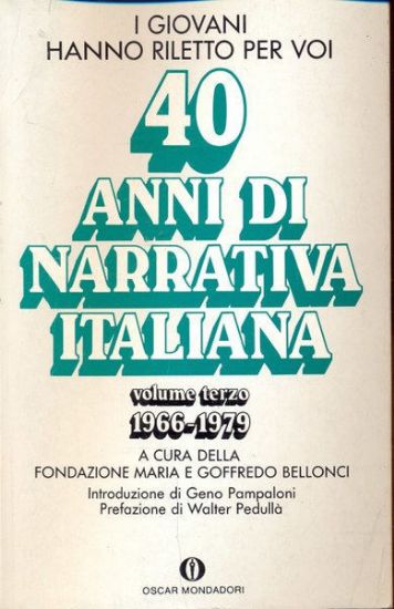 Immagine di 40 ANNI DI NARRATIVA ITALIANA