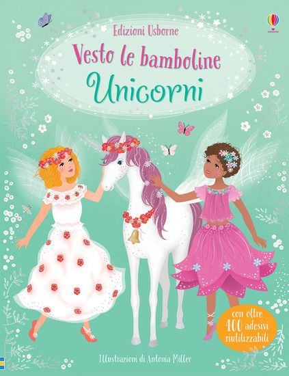 Immagine di UNICORNI. VESTO LE BAMBOLINE. EDIZ. A COLORI