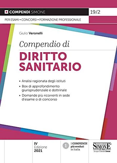 Immagine di COMPENDIO DI DIRITTO SANITARIO 2021