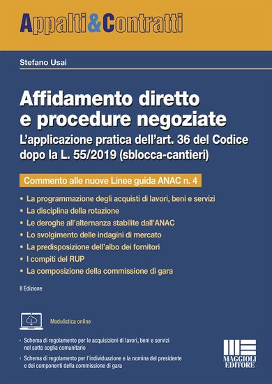 Immagine di AFFIDAMENTO DIRETTO E PROCEDURE NEGOZIATE