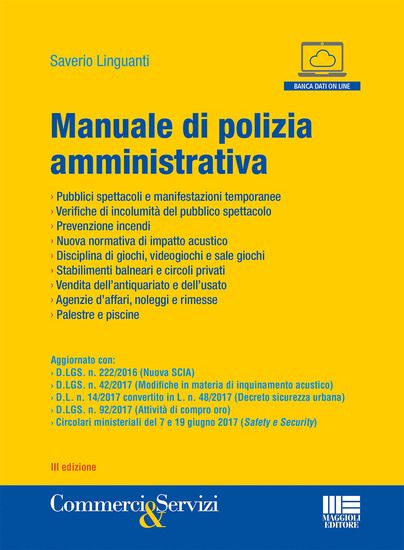 Immagine di MANUALE DI POLIZIA AMMINISTRATIVA