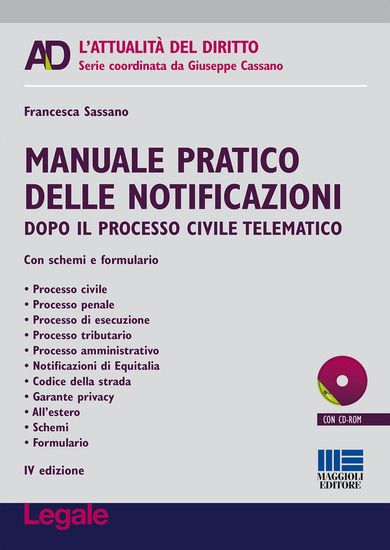 Immagine di MANUALE PRATICO DELLE NOTIFICAZIONI. CON CD-ROM