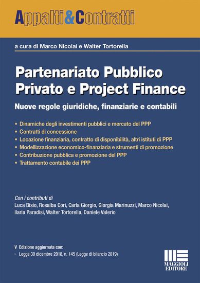 Immagine di PARTENARIATO PUBBLICO PRIVATO E PROJECT FINANCE