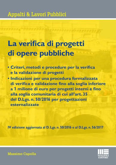 Immagine di VERIFICA DI PROGETTI DI OPERE PUBBLICHE (LA)